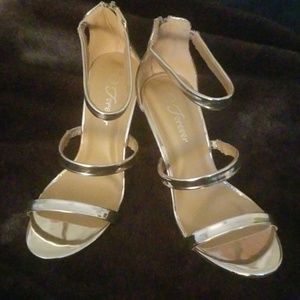 Brand New Silver Chrome Heels